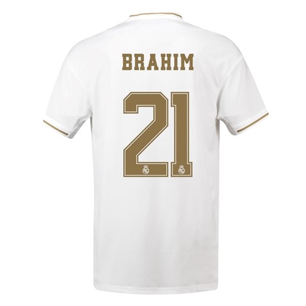 Maillot Football Real Madrid NO.21 Brahim Domicile 2019-20 Blanc